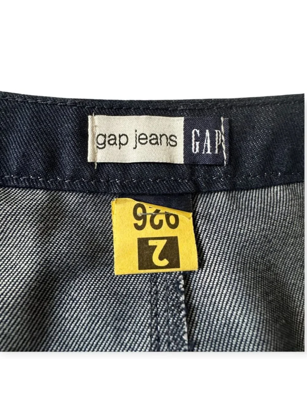 Vintage GAP Jeans Fall 2001 Denim A-Line Midi Skirt Dark Wash Size 10 Y2K